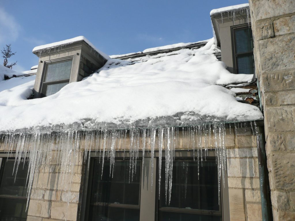 Brick Roof Snow Removal