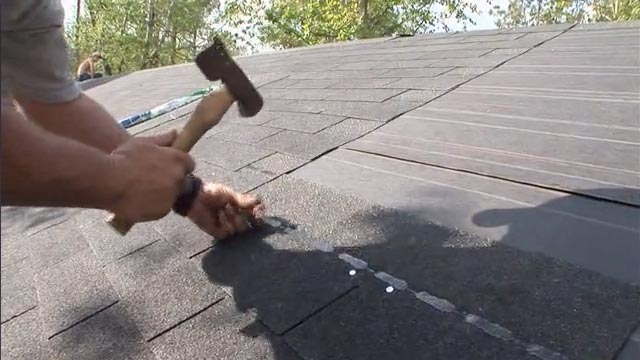 Piscataway Popped Nails on Roof Repair