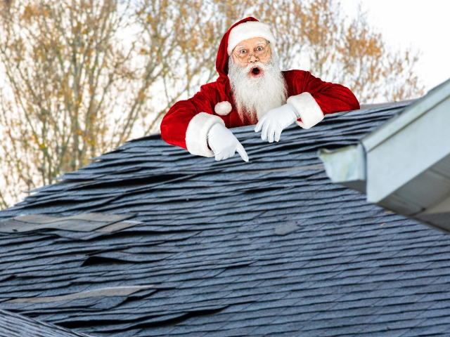 Is Santa Stomping on your roof?